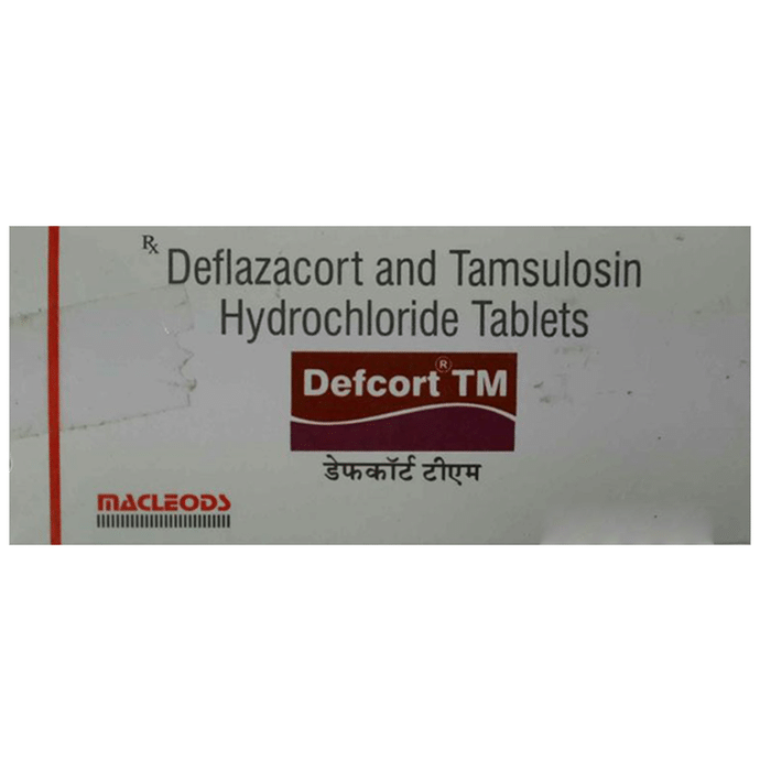 Defcort TM Tablet    Tamsulosin 0.4mg + Deflazacort 30mg