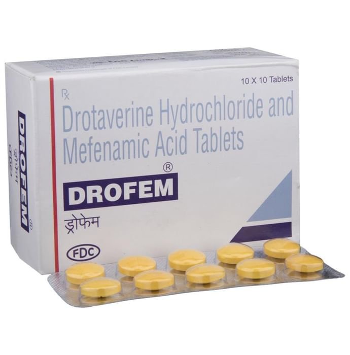 Drofem Tablet    Drotaverine 80mg + Mefenamic Acid 250mg