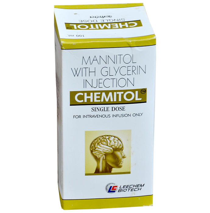 Chemitol Injection    Glycerin 10gm + Mannitol 10gm