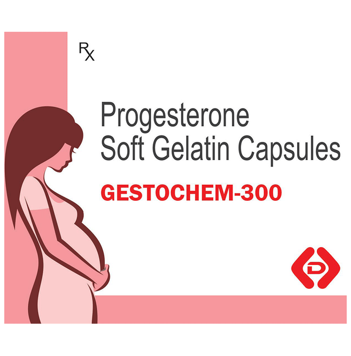 Gestochem 300 Soft Gelatin Capsule    Progesterone Natural Micronized 300mg