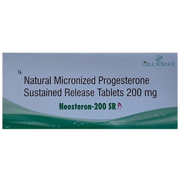 Neosteron 200 SR Tablet    Progesterone Natural Micronized 200mg