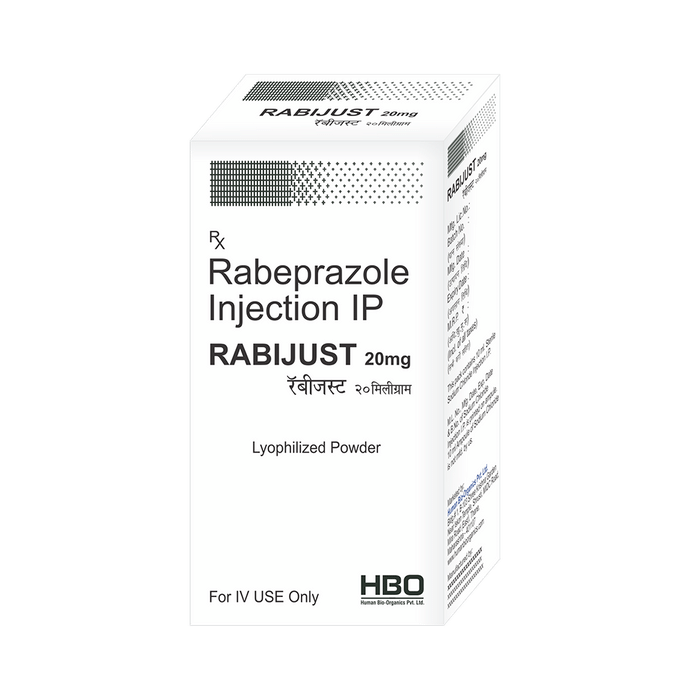 Rabijust 20mg Injection    Rabeprazole 20mg