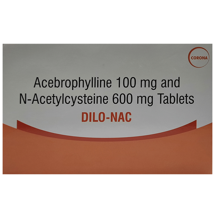 Dilo-Nac Tablet    Acebrophylline 100mg + Acetylcysteine 600mg