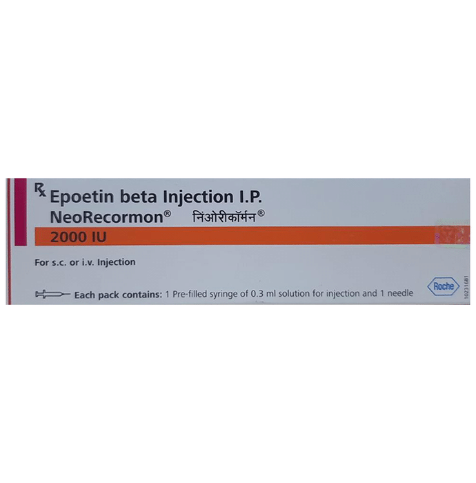 Neo Recormon 2000IU Injection    Recombinant Human Erythropoietin Beta 2000IU