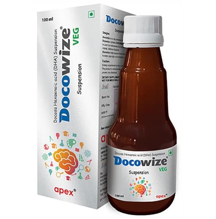 Docowize Veg Suspension    Docosahexanoic acidDHA 200mg