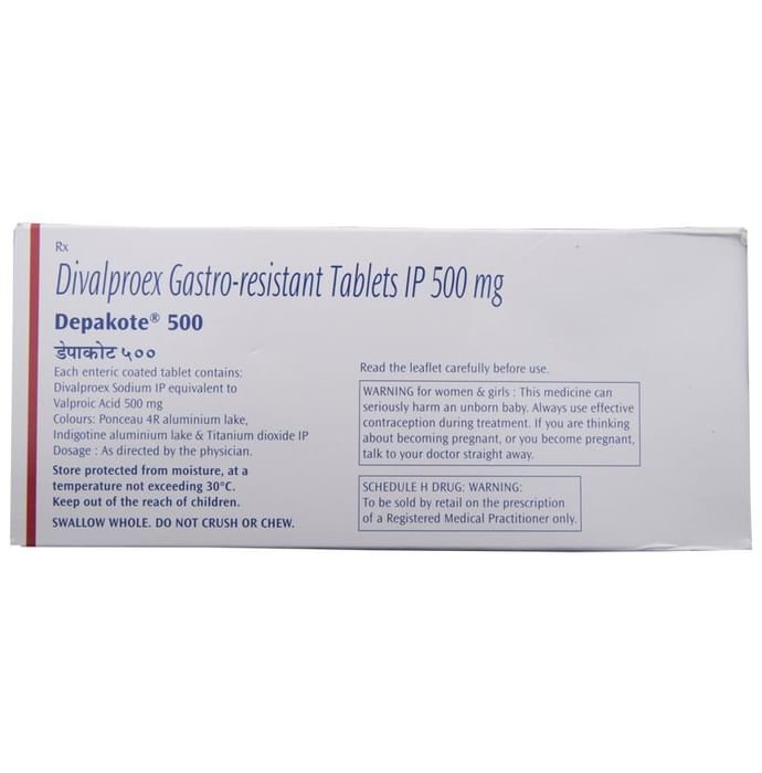 Depakote 500 Tablet    Divalproex 500mg