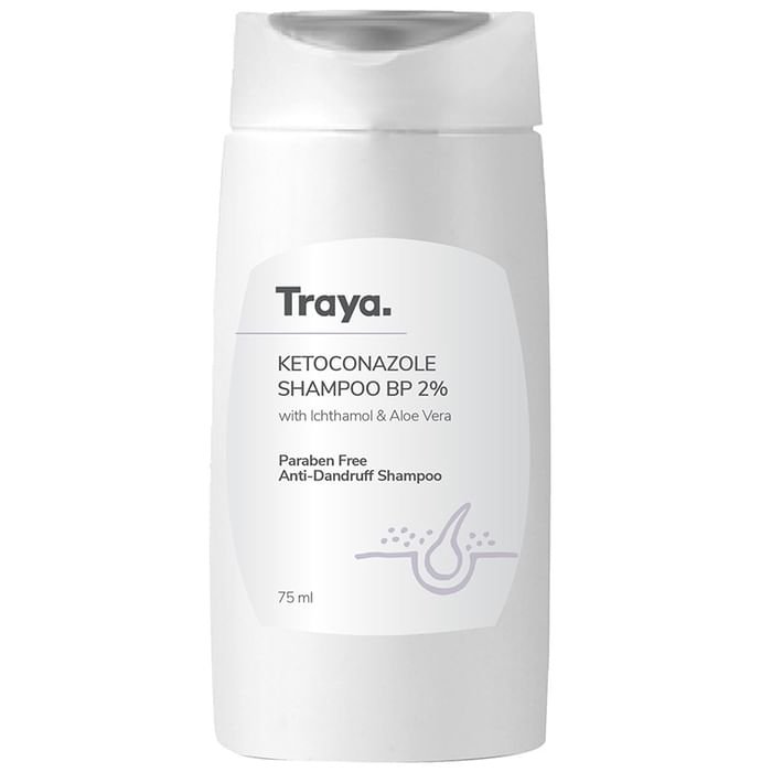 Traya Anti-Dandruff Shampoo with Ketoconazole and Aloe Vera    Ketoconazole 2% w/v