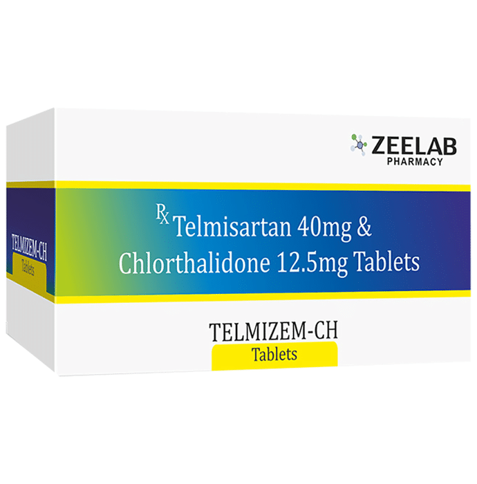 Telmizem-CH Tablet    Telmisartan 40mg + Chlorthalidone 12.5mg