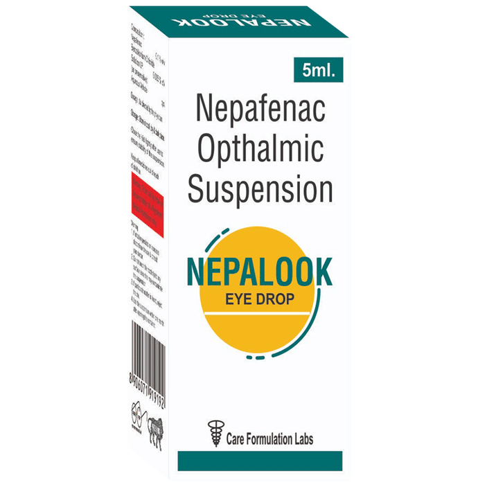 Nepalook Eye Drop    Nepafenac 0.1% w/v