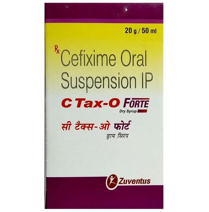 C Tax-O Forte Dry Syrup    Cefixime 100mg/5ml