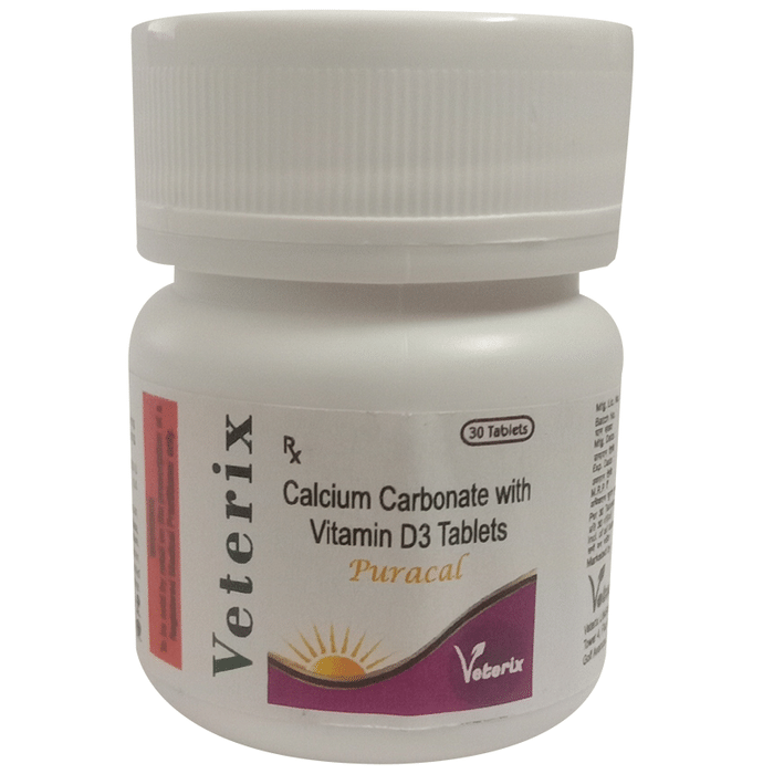 Puracal Tablet    Calcium 500mg + Vitamin D3 250IU