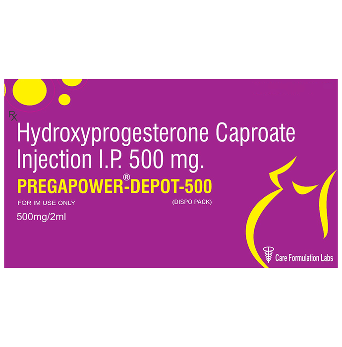 Pregapower Depot 500 Injection    Hydroxyprogesterone 500mg