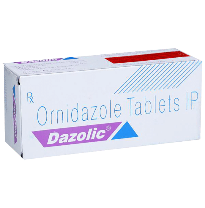 Dazolic 500mg Tablet    Ornidazole 500mg