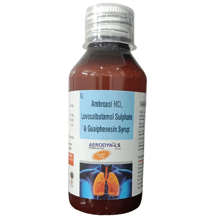 Aerodyn-LS Syrup    Ambroxol 30mg + Levosalbutamol 1mg + Guaifenesin 50mg