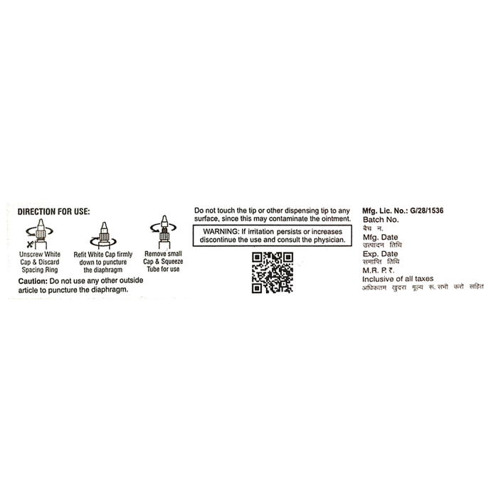 Coti H Eye Ointment    Chloramphenicol 1% w/w + Hydrocortisone 0.5% w/w