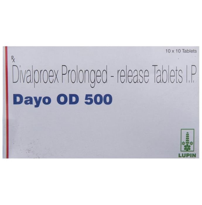 Dayo OD 500 Tablet PR    Divalproex 500mg