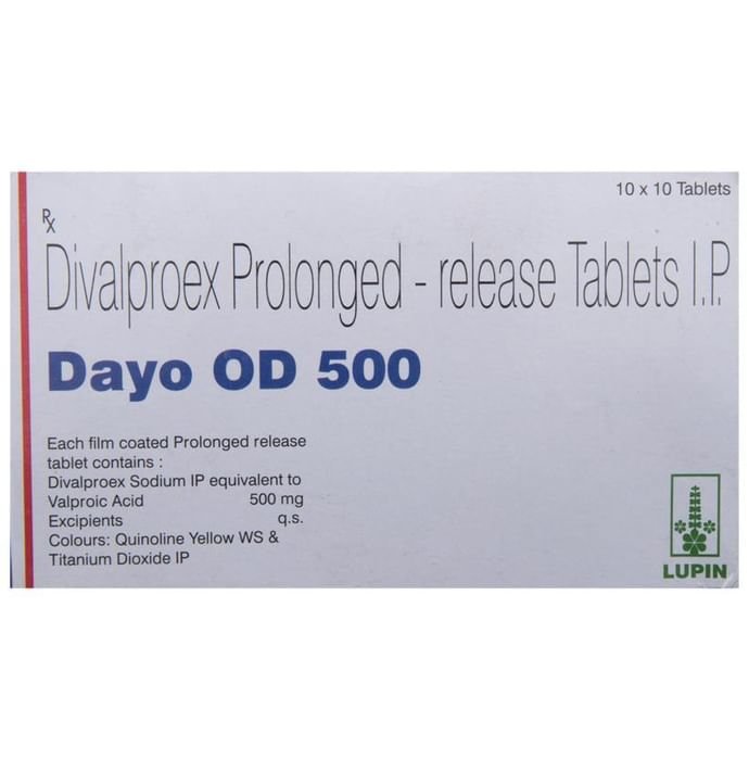 Dayo OD 500 Tablet PR    Divalproex 500mg