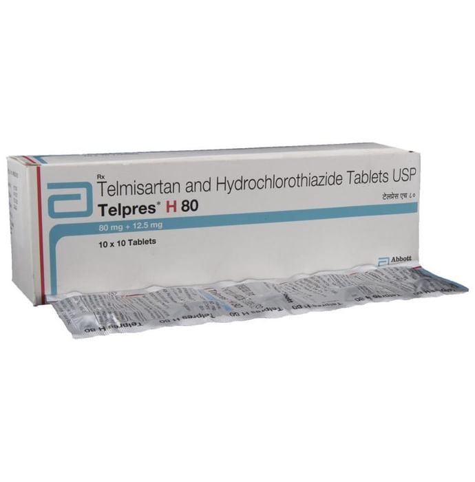 Telpres H 80 Tablet    Telmisartan 80mg + Hydrochlorothiazide 12.5mg