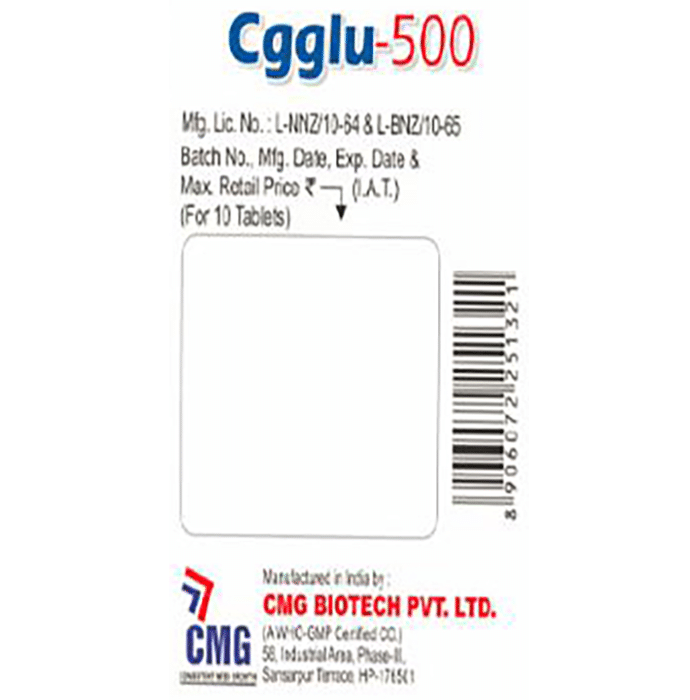 Cgglu 500 Tablet    Calcium Gluconate 500mg