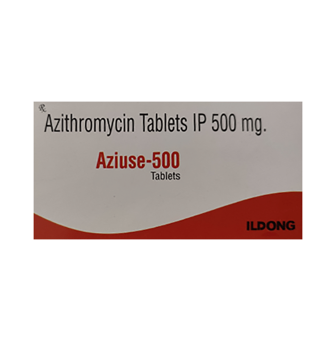 Aziuse 500 Tablet    Azithromycin 500mg