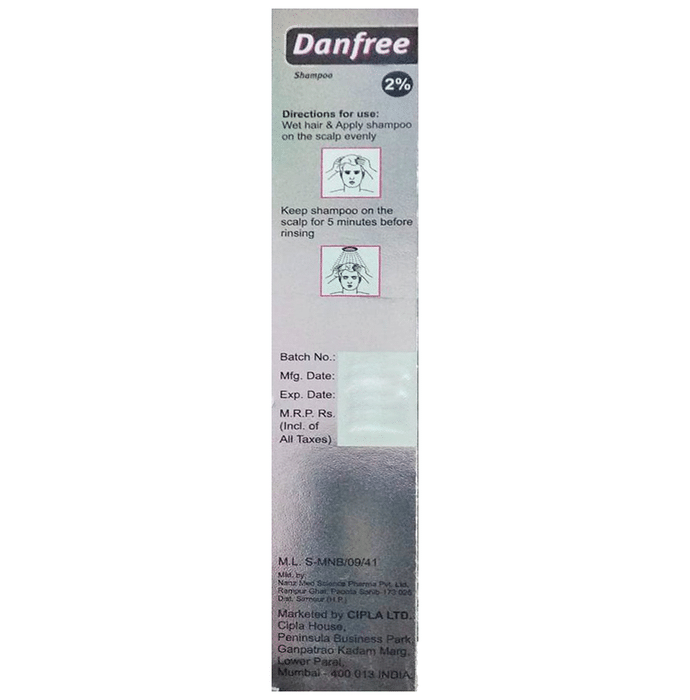 Danfree 2% Shampoo    Ketoconazole 2% w/v