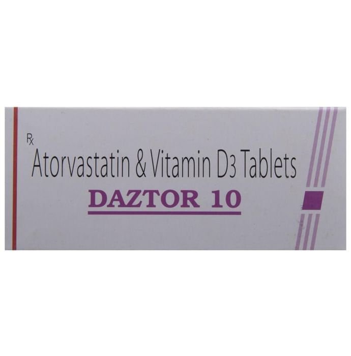 Daztor 10 Tablet    Atorvastatin 10mg + Vitamin D3 1000IU