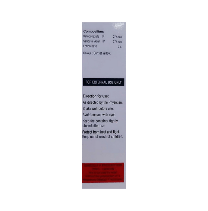 Clicsal KZ Lotion    Ketoconazole 2% w/v + Salicylic Acid 2% w/v