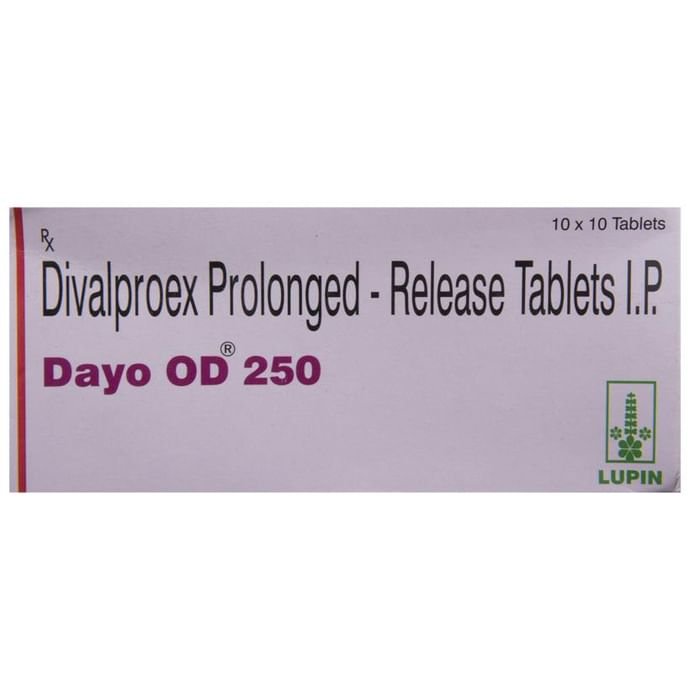 Dayo OD 250 Tablet PR    Divalproex 250mg