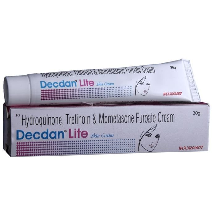 Decdan Lite Skin Cream    Hydroquinone 2% w/w + Mometasone 0.1% w/w + Tretinoin 0.025% w/w