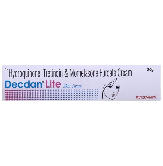 Decdan Lite Skin Cream    Hydroquinone 2% w/w + Mometasone 0.1% w/w + Tretinoin 0.025% w/w