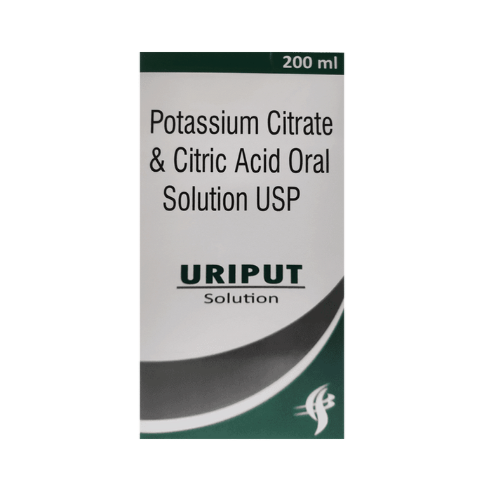 Uriput Oral Solution    Citric Acid 334mg/5ml + Potassium Citrate 1100mg/5ml