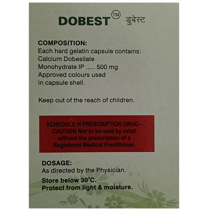 Dobest Capsule    Calcium Dobesilate 500mg