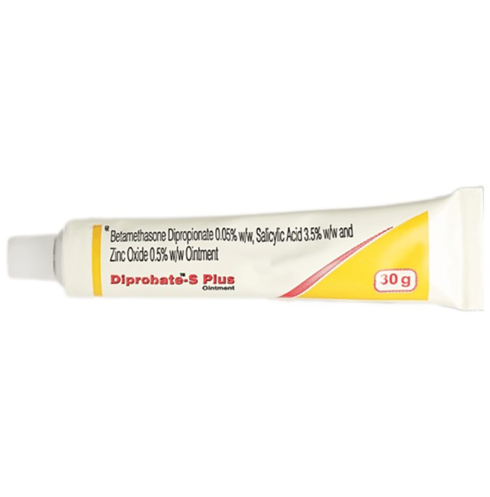 Diprobate S Plus Ointment    Betamethasone 0.05% w/w + Salicylic Acid 3.5% w/w + Zinc Oxide 0.5% w/w