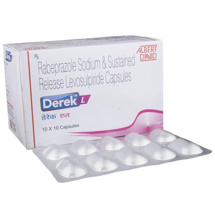 Derek L Capsule SR    Levosulpiride 75mg + Rabeprazole 20mg