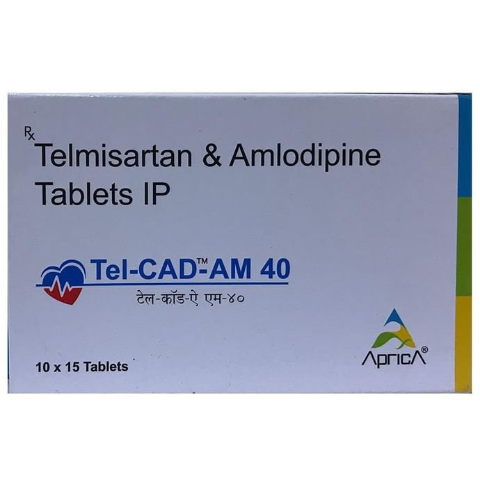 Tel-Cad-AM 40 Tablet    Telmisartan 40mg + Amlodipine 5mg