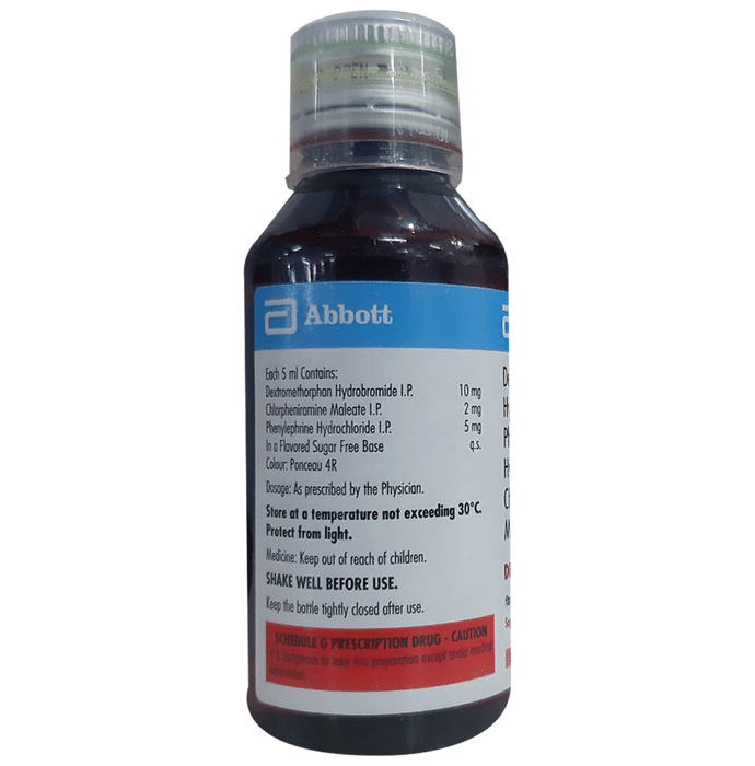 Deletus D Plus Syrup Raspberry Sugar Free    Phenylephrine 5mg/5ml + Chlorpheniramine Maleate 2mg/5m