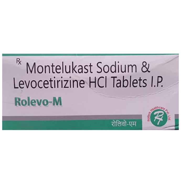 Rolevo-M Tablet    Levocetirizine 5mg + Montelukast 10mg