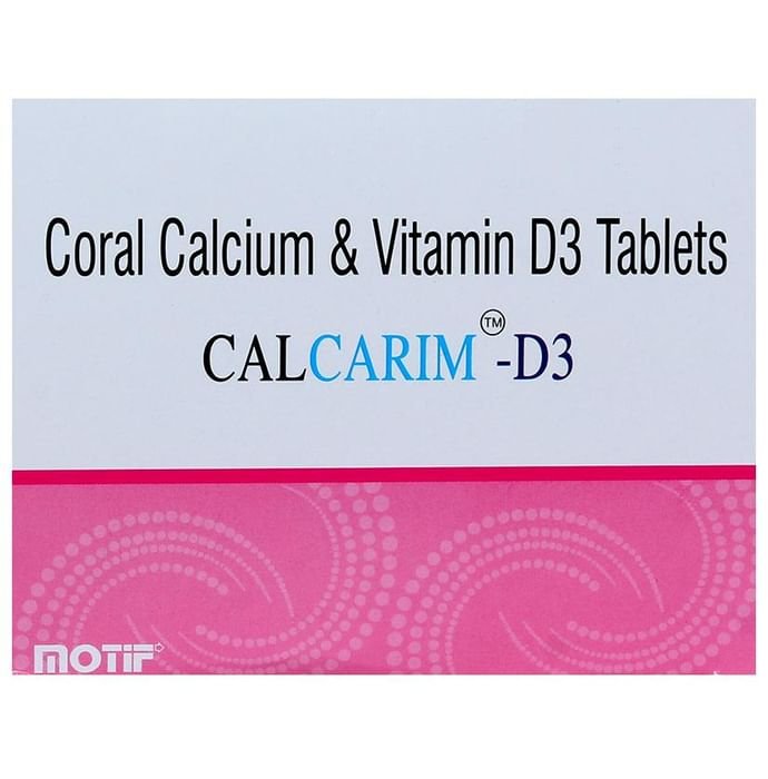 Calcarim-D3 Tablet    Calcium 500mg + Vitamin D3 250IU