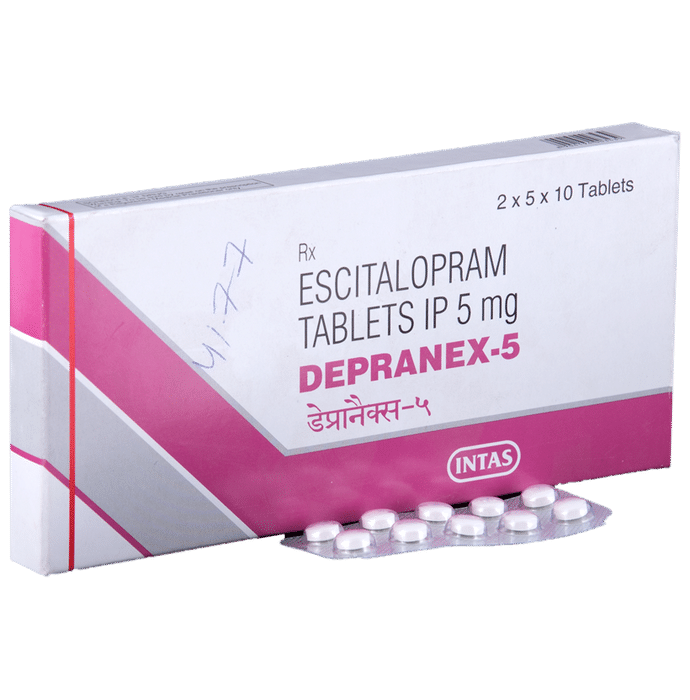 Depranex 5 Tablet    Escitalopram Oxalate 5mg