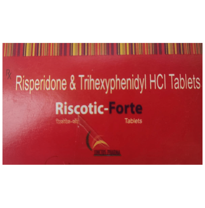 Riscotic-Forte Tablet    Risperidone 4mg + Trihexyphenidyl 2mg