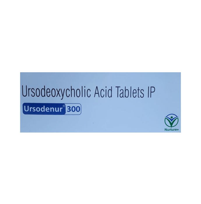 Ursodenur 300mg Tablet    Ursodeoxycholic Acid 300mg