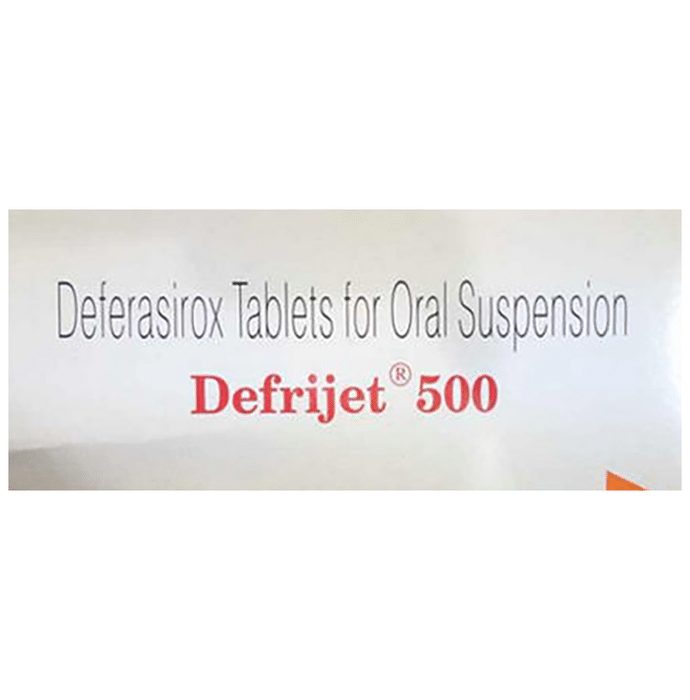 Defrijet 500 Tablet    Deferasirox 500mg