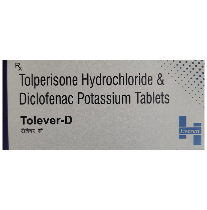 Tolever-D Tablet    Tolperisone 150mg + Diclofenac 50mg