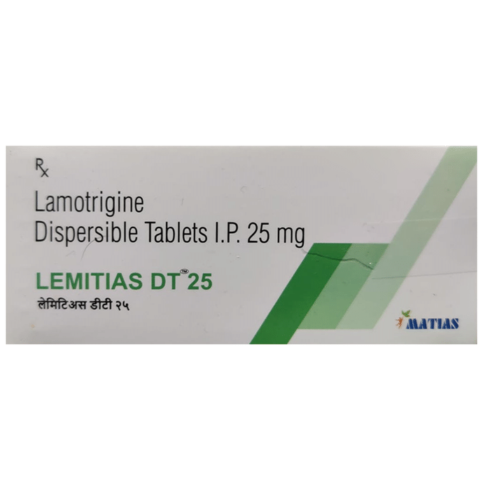 Lemitias DT 25 Tablet    Lamotrigine 25mg