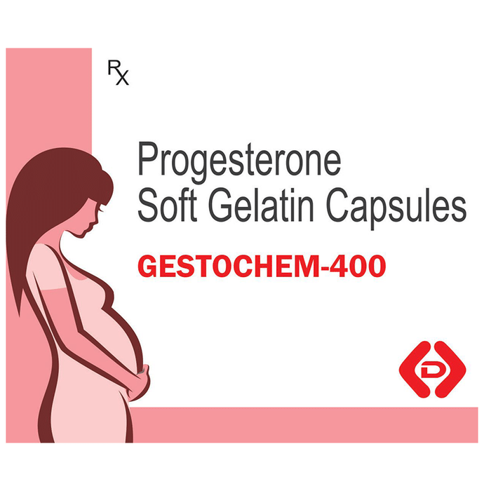 Gestochem 400 Soft Gelatin Capsule    Progesterone Natural Micronized 400mg