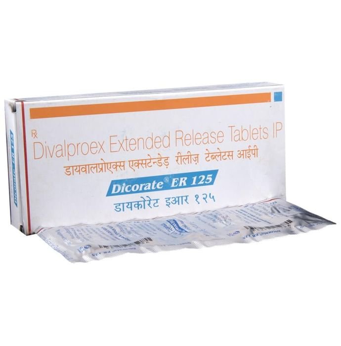 Dicorate ER 125 Tablet    Divalproex 125mg