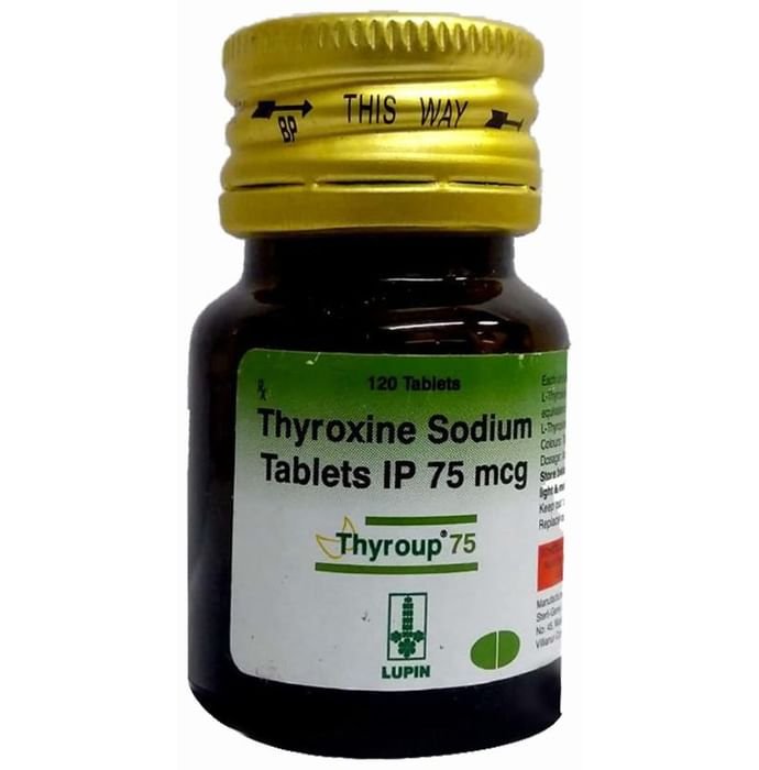 Thyroup 75 Tablet    Thyroxine 75mcg