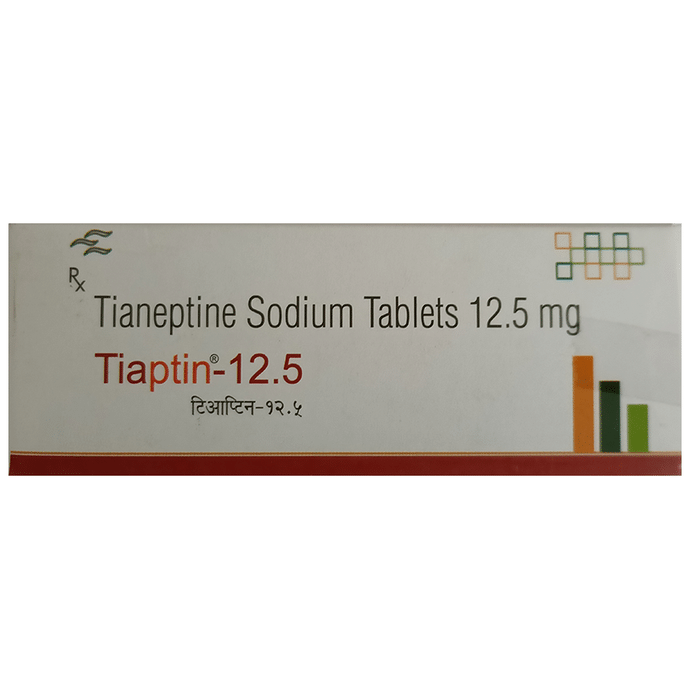 Tiaptin 12.5mg Tablet    Tianeptine 12.5mg