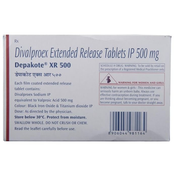 Depakote XR 500 Tablet    Divalproex 500mg