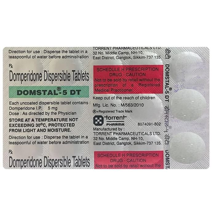 Domstal 5 DT Tablet    Domperidone 5mg